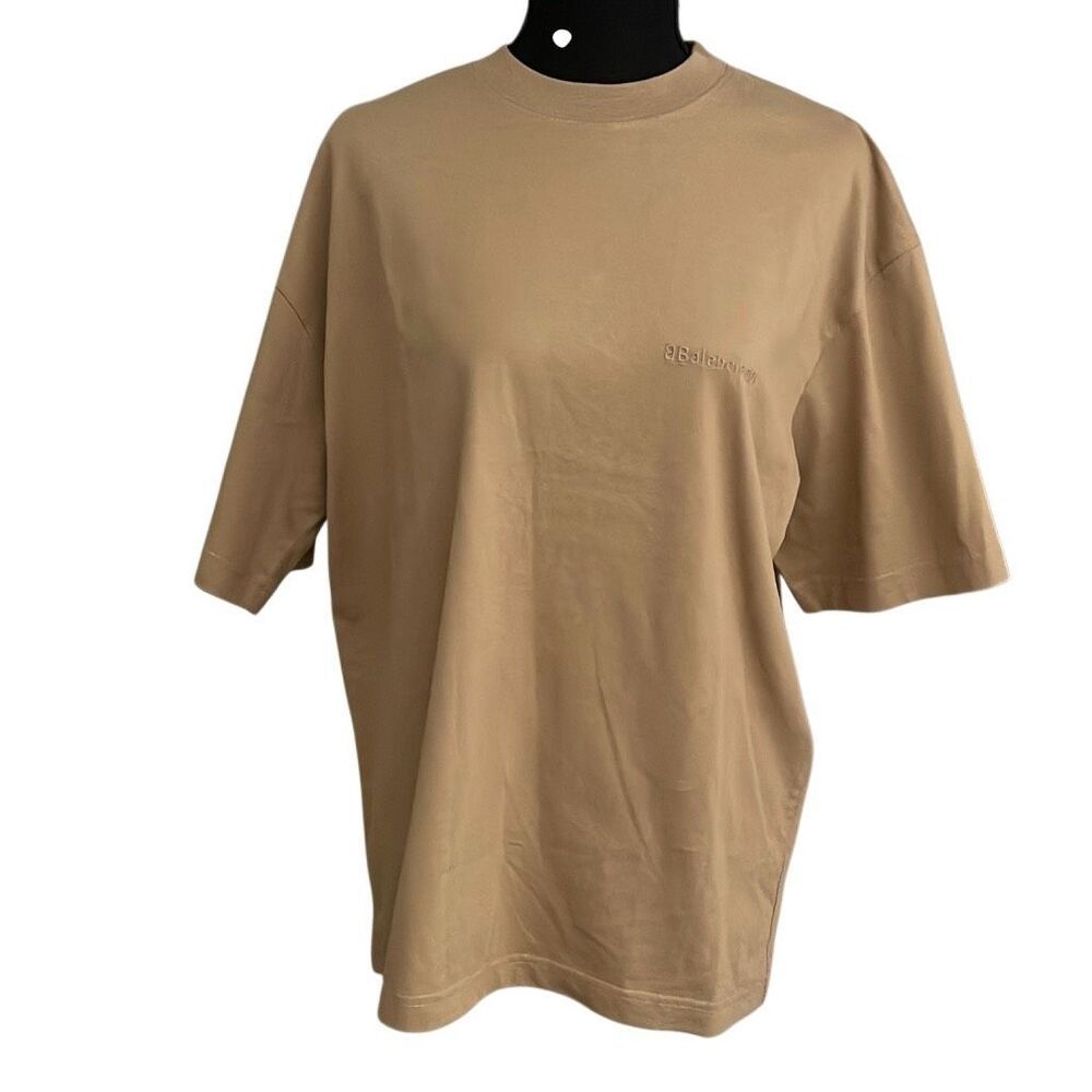 Balenciaga Logo T-Shirt “OAT” - Picture 1 of 12